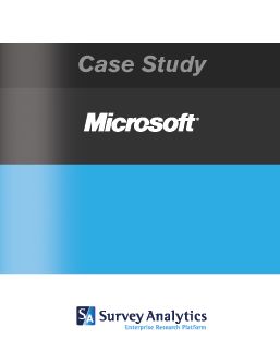 SurveyAnalytics Casestudy Microsoft