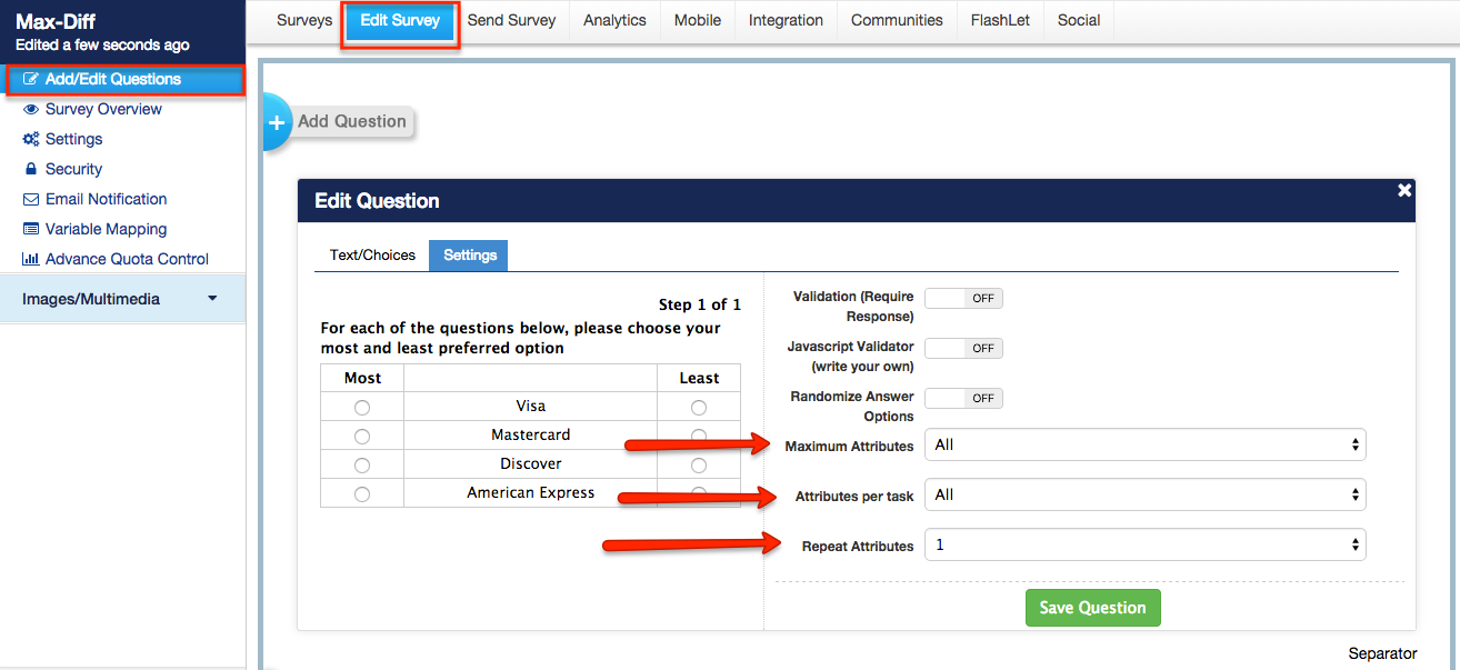 Max Diff Scaling Frequently Asked Questions - survey software help image